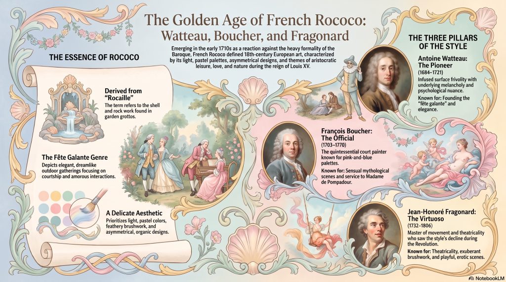 18-02 French Rococo - Watteau, Boucher & Fragonard