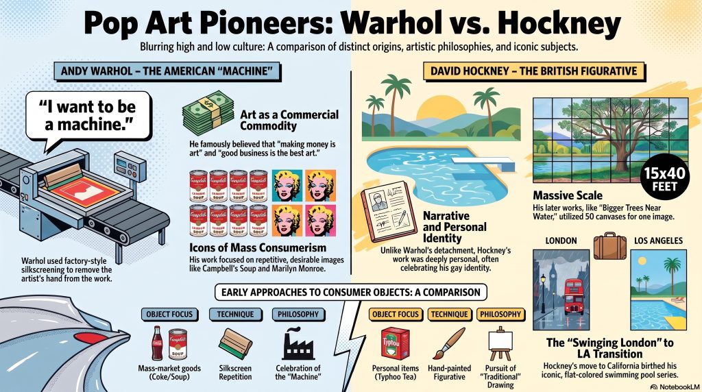 58-02 Pop Art - Andy Warhol and David Hockney