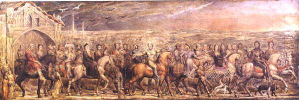 Blake_Sir_Jeffery_Chaucer_and_the_Nine_and_Twenty_Pilgrims_on_their_Journey_to_Canterbury_1808