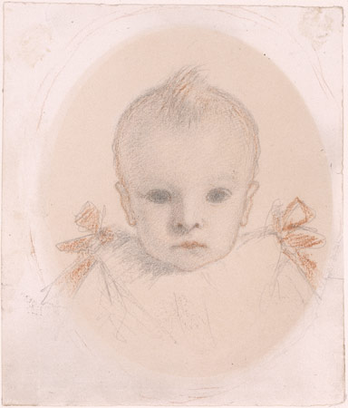 Brown A Study of Arthur Madox Brown aged_9_months_1856