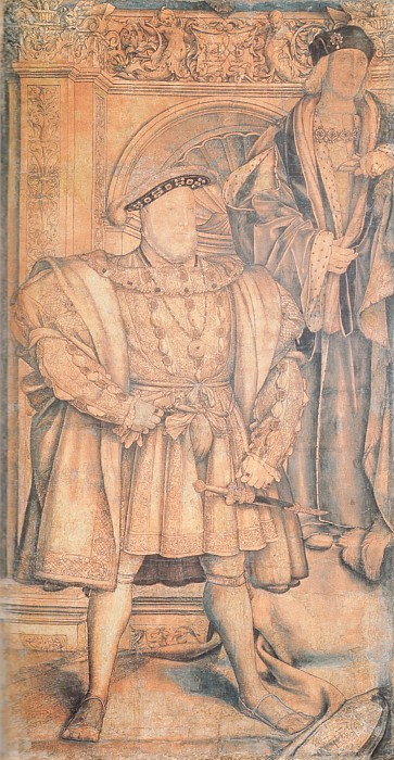 Holbein Cartoon for Whitehall Mural c1537  