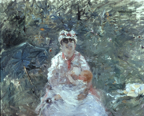 Morisot_The_Wet_Nurse_Angele_with_Julie_Manet_1880