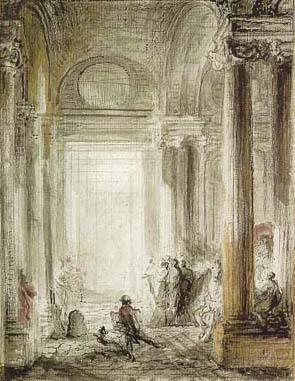 Saint-Aubin_The_Entrance_of_the_Academy_of_Architecture_at_the_Louvre_1779