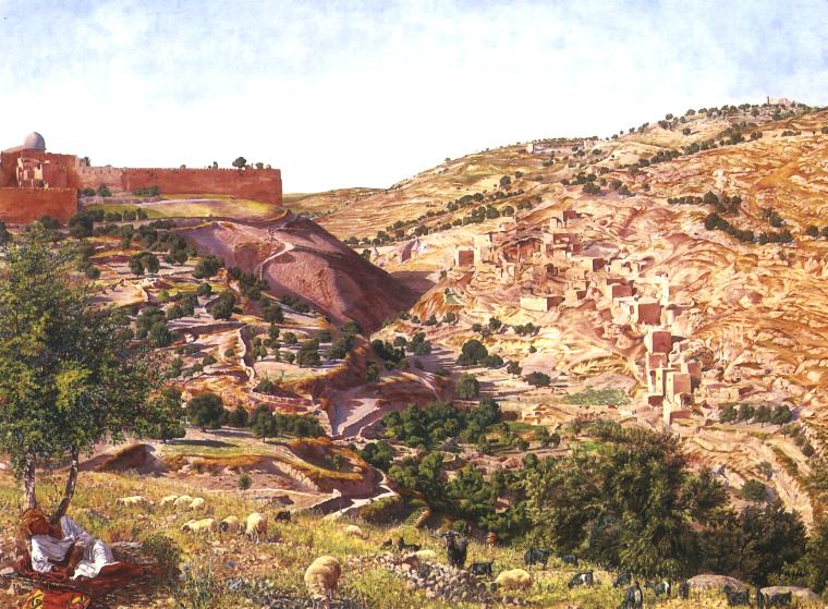 Seddon_Jerusalem_and_the_Valley_of_Jehoshaphat_from_the_Hill_of_Evil_Counsel_1854